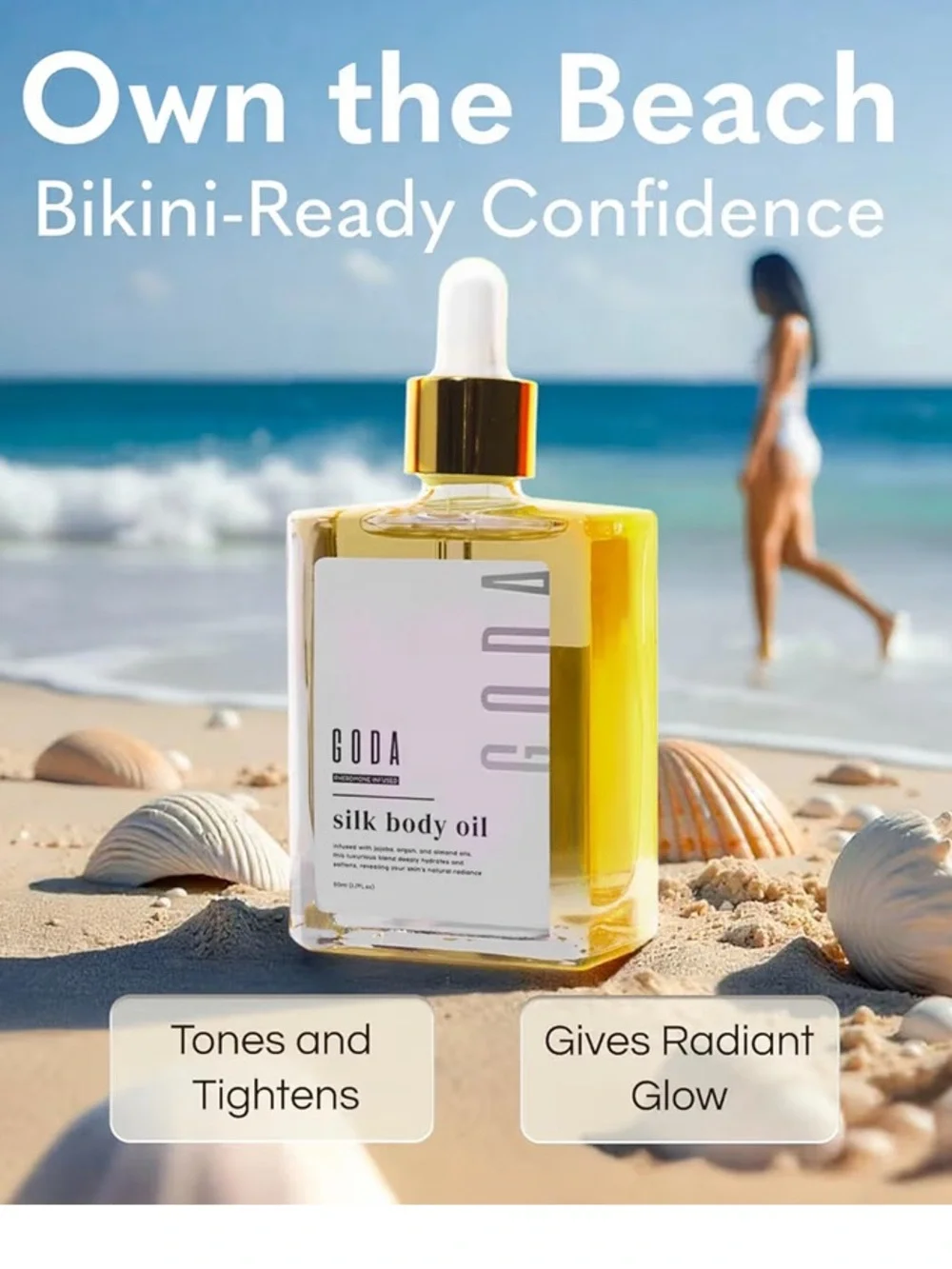 ✨2 NIB- Goda Silk Pheromone Body Oil Perfumes with Roller Bottle